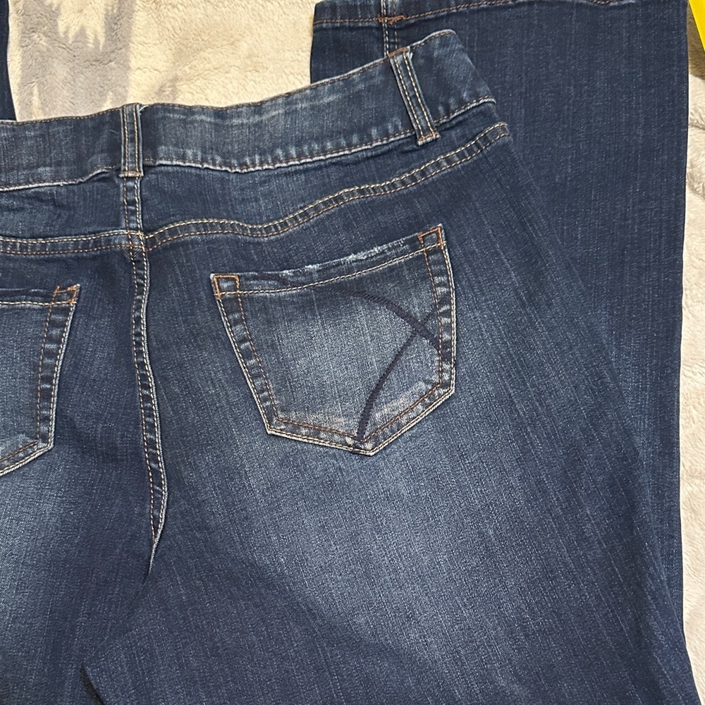 A189.  Lane Bryant women’s Dark Blue high rise bootcut Jeans